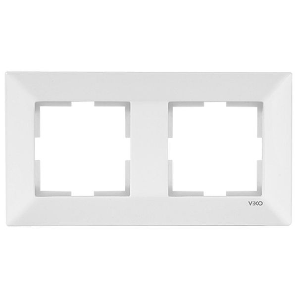 Karre Accessory White Two Gang Frame image 1