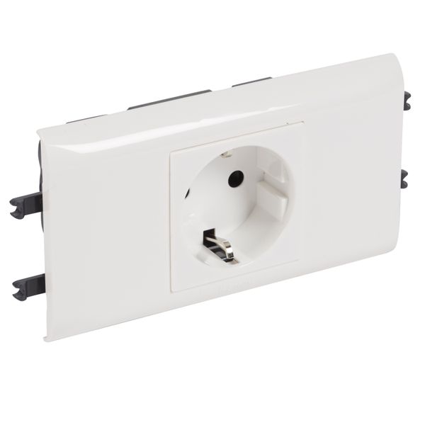 PRISE SPEC. DLP SUPPORT COUV 65 INTEGRE SCHUKO 2P+T  BORNES AUTOMATIQUES image 1