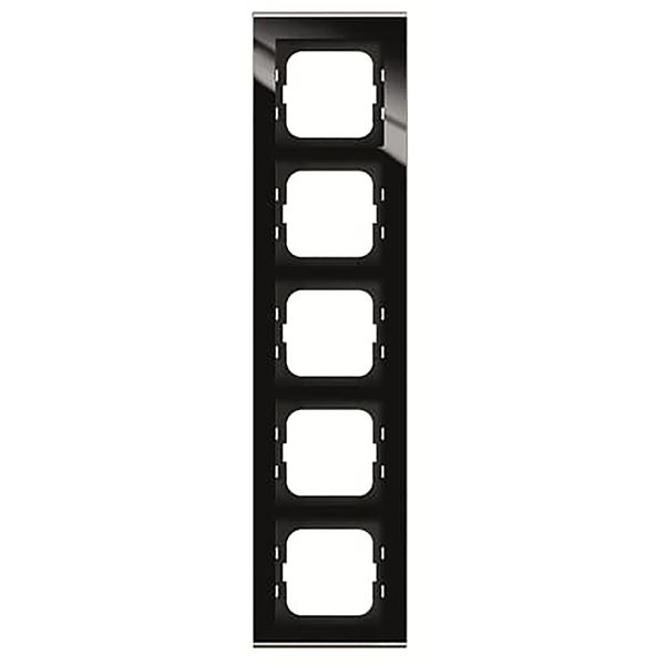 1725-245 Cover Frame Busch-axcent® glass black image 1