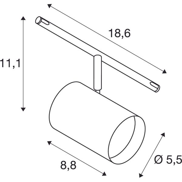 NOBLO 420lm 2700K 12V 36ø black image 2