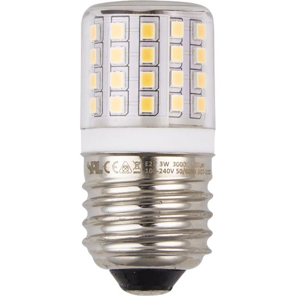 LED E27 Tube T27x60 24-30V 550Lm 4.5W 830 AC/DC Clear Non-Dim image 1