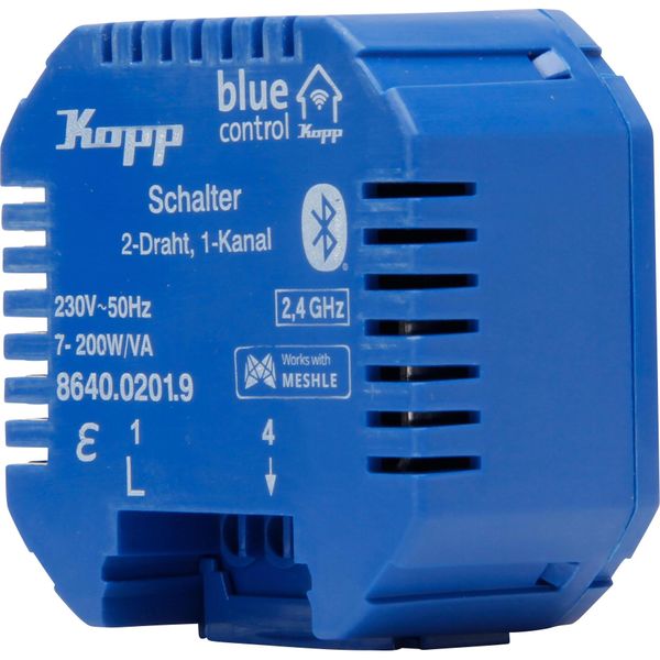 Blue-control Schaltaktor, Schalter 1-Kanal, 2-Draht, mit Bluetooth Mesh-Technologie image 1