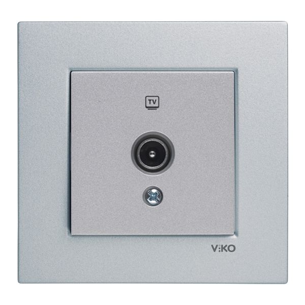 Novella-Trenda Silver TV Socket Transitive (8-12-dB) image 1