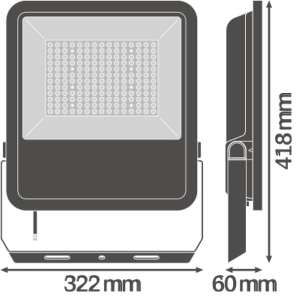 FLOODLIGHT AREA 105 W 3000 K BK image 8