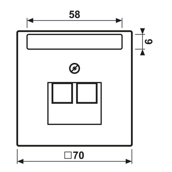 Centre pl.f mod. jack sockets LS969-2NAUALG image 6