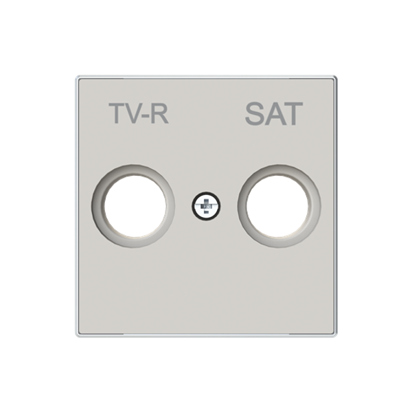 8550.1 DN Cover TV-R / SAT socket SAT 1 gang Sand - Sky Niessen image 1