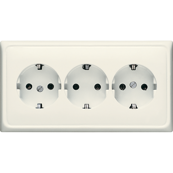 3-gang SCHUKO- socket CD523 image 2