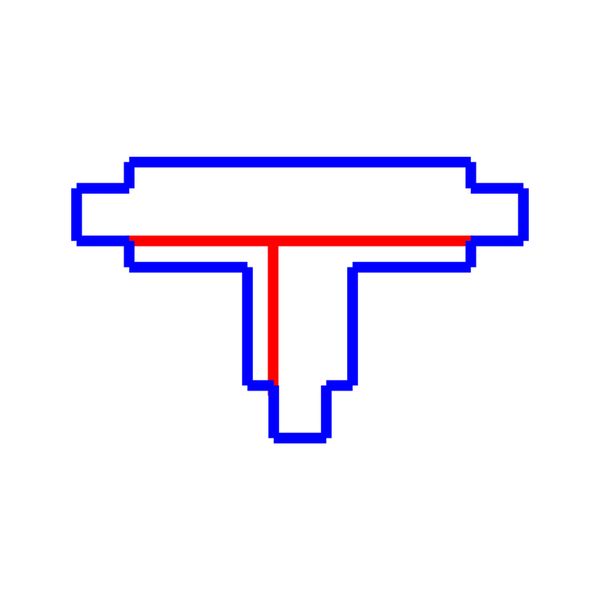 SPS Recessed connector T right, white  SPECTRUM image 3