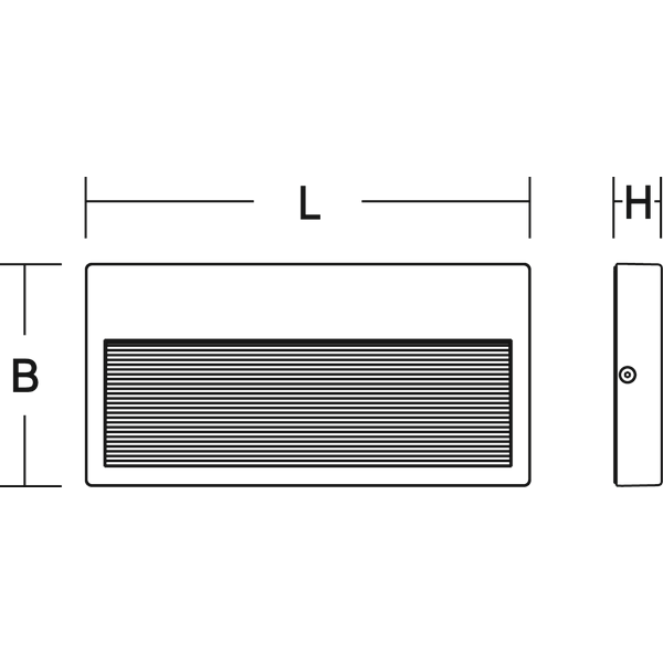 BRICK duo, 10 W, 180 lm, 840, silver, on/off Wall luminaires, L 240 B  image 4