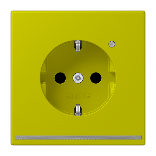 SCHUKO socket with LED pilot light LC432 LC1520-OLNW249 image 1