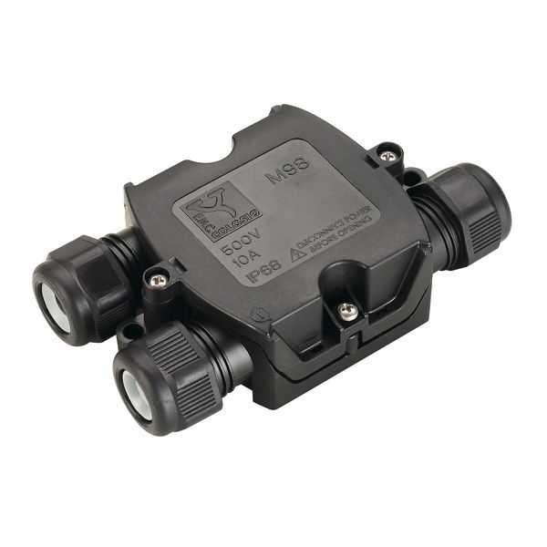 T-CONNECTION BOX, black, IP68 image 1