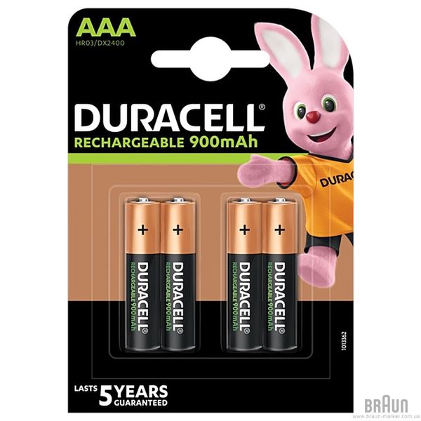 DURACELL Accu HR03 AAA 900mAh BL4 image 1