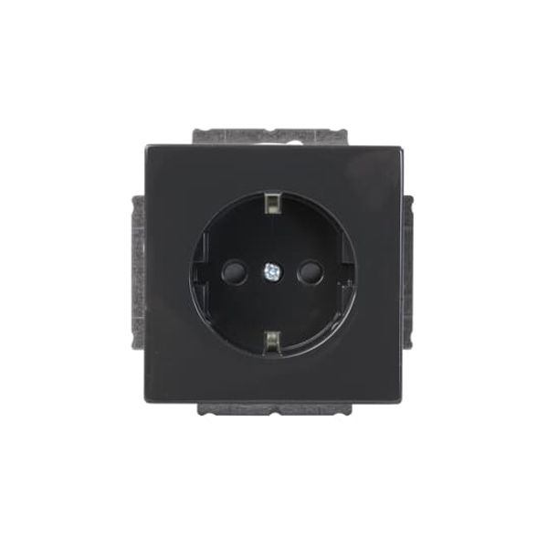 20EUC-81 Socket outlet Protective contact (SCHUKO) Anthracite - Impressivo image 1