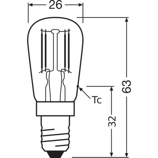 LED SPECIAL T26 2.8W 865 E14 image 6