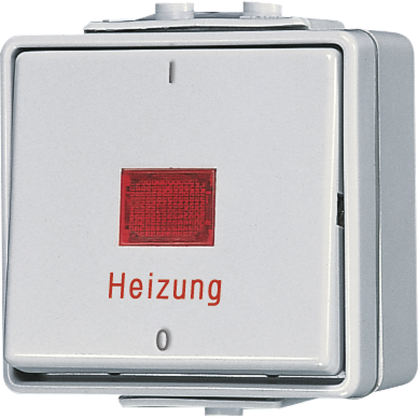 1-gang switch "Heizung" 10 AX / 250 V ~ 602HW image 1