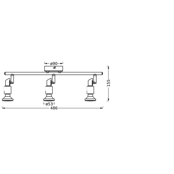 LED SPOT WHITE 3 X 3.4W 927 DIM image 5