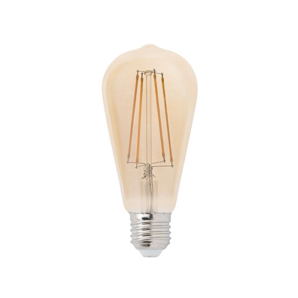 DECORATIVE FILAMENT LED AMBER E27 4W 2200K image 1