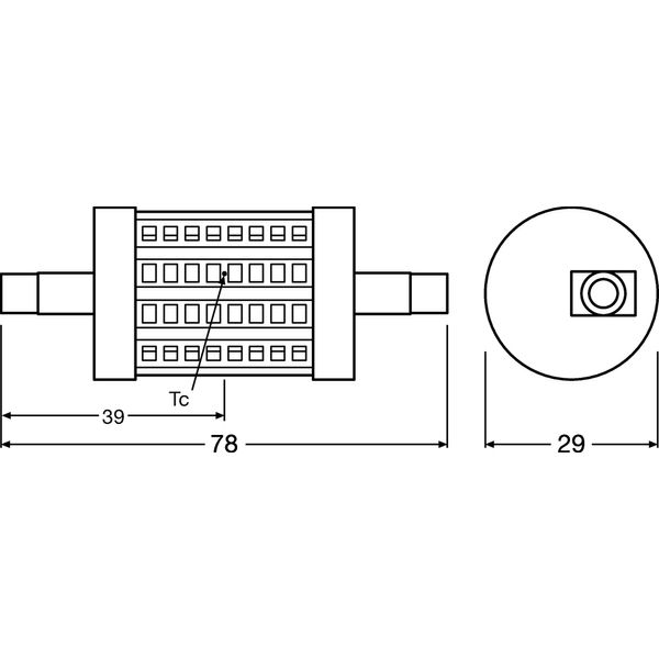 PARATHOM® LINE R7s 78.00 mm 60 6.5 W/2700 K R7s image 4