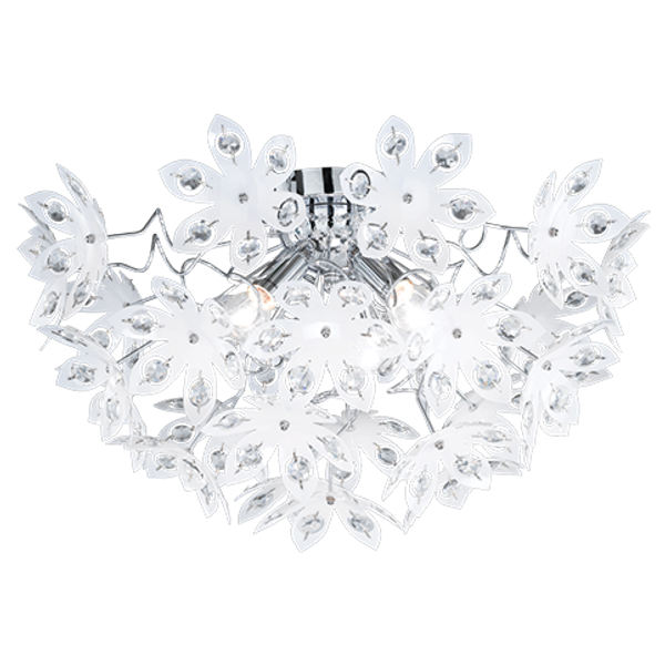 Blowball ceiling lamp 3xE14 white image 1