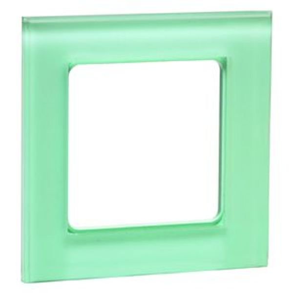 Afdekraam AURA glas 1-voudigmat-mintgroen image 1