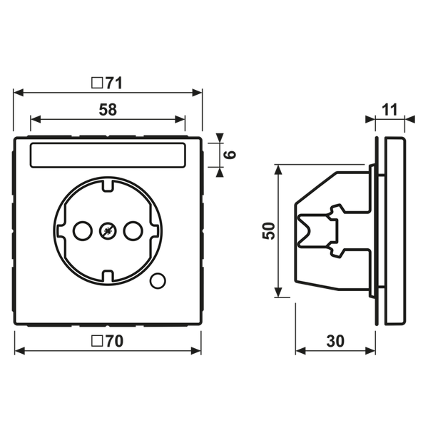 Schuko socket LS1520BFNAWW image 8