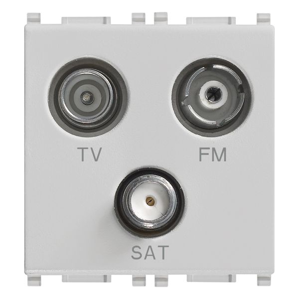 TV-FM-SAT single conn. 3outs Silver image 1