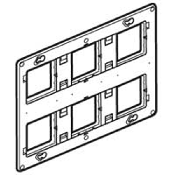 SUPPORT BATIBOX 2X6/8MODULES image 1