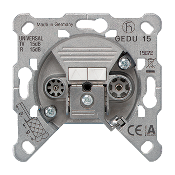 TV-FM socket outlet insert GEDU15 image 1