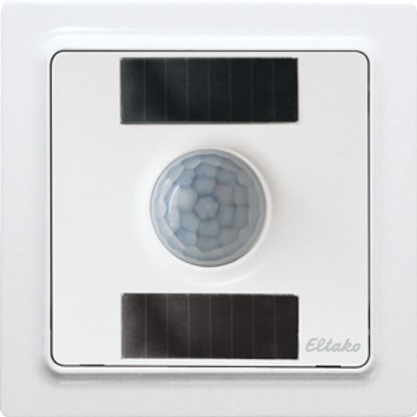 Wireless motion/brightness sensor in E-Design55, pure white glossy image 1