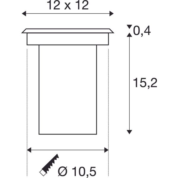 Solasto rec. floor luminaire, GU10, angular, stainless steel image 2