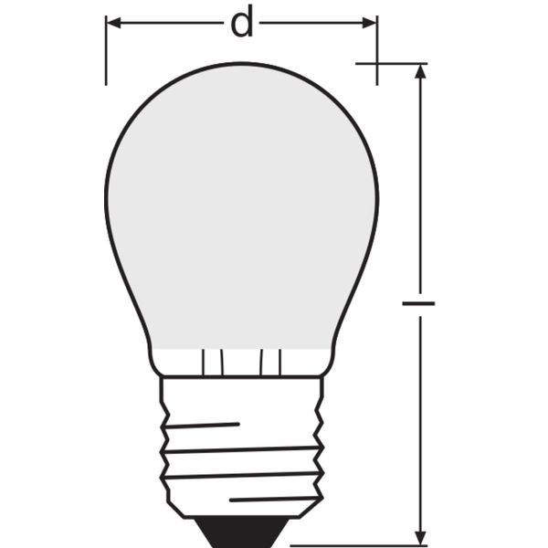 LED Retrofit CLASSIC P 4W 840 Frosted E27 image 3