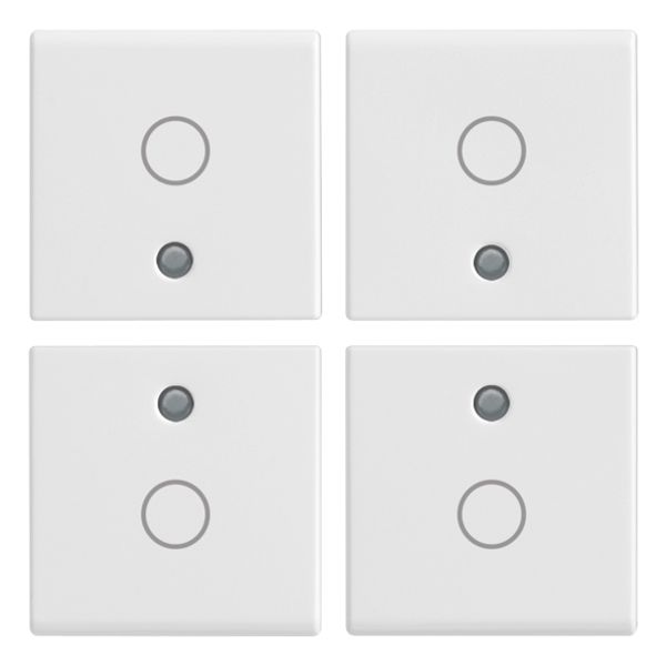 Four half-buttons 1M O symbol white image 1