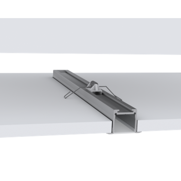 Building-in aluminium profile for 2 LED strips, wing profile MEDIUM, length 1m image 1