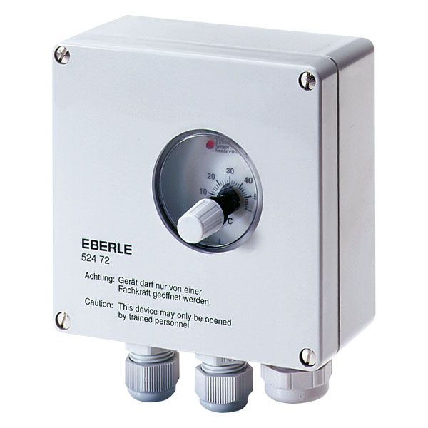 Wet room controller, AP mounting 0...60C, AC 230V, 1 changeover contact, potential free, 16A, IP 65 image 1