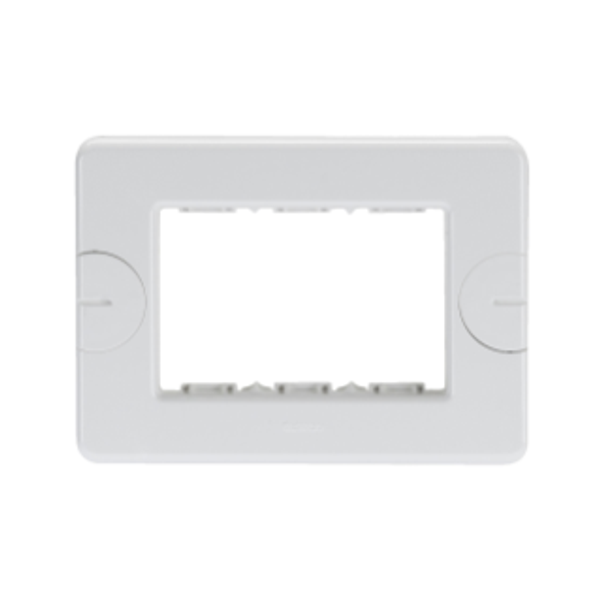 COMPACT PLATE - SELF-SUPPORTING - 3 GANG - CLOUD WHITE - SYSTEM image 1