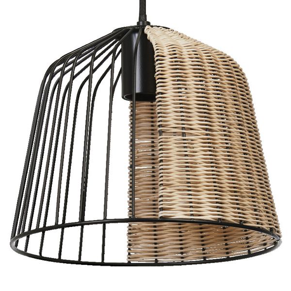 DECOR CAGE BELL PENDANT E27 BK LEDV image 1