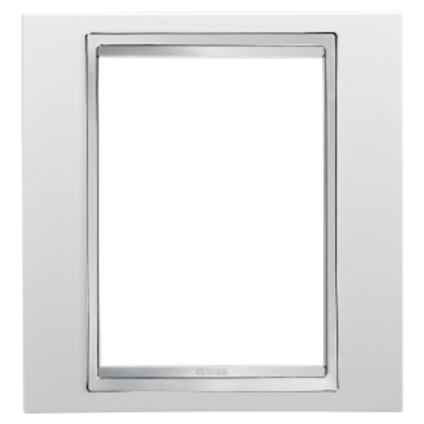 LUX PLATE - BRITISH STANDARD - TECHNOPOLYMER - 1-GANG - WHITE - CHORUSMART image 1