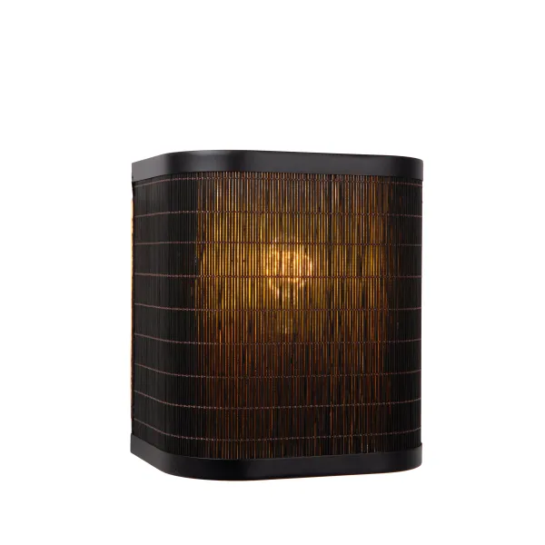 TAGALOG Wall light-Black-1xE27-40W-Bamboo image 1