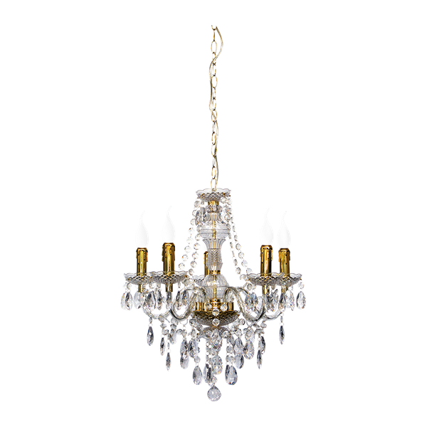 Luster chandelier 5-pc E14 bronze image 1