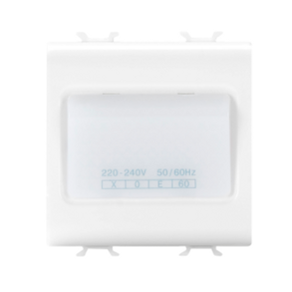 AUTONOMOUS EMERGENCY LAMP - 230Vac 50/60Hz 1h - 2 MODULES - GLOSSY WHITE - CHORUSMART image 1