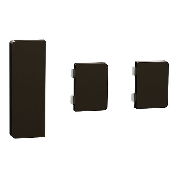 Push button sensor Flex, KNX, system design, 3-fold, rocker, mocha metallic image 1