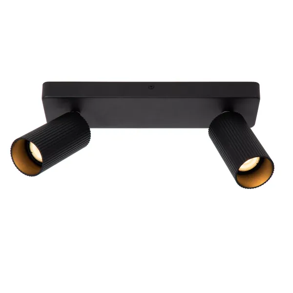 Lucide CLUBS - Ceiling spotlight - 2xGU10 - Black image 1