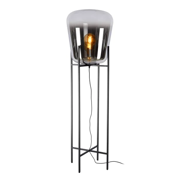 Lucide GLORIO - Floor lamp - Ø 45 cm - 1xE27 - Black image 1