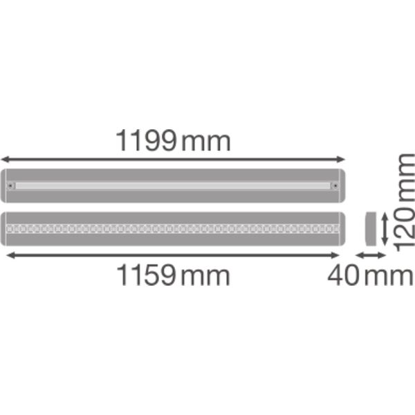 LINEAR IndiviLED® DIRECT/INDIRECT EMERGENCY GEN 1 1200 42 W 3000 K EM image 8