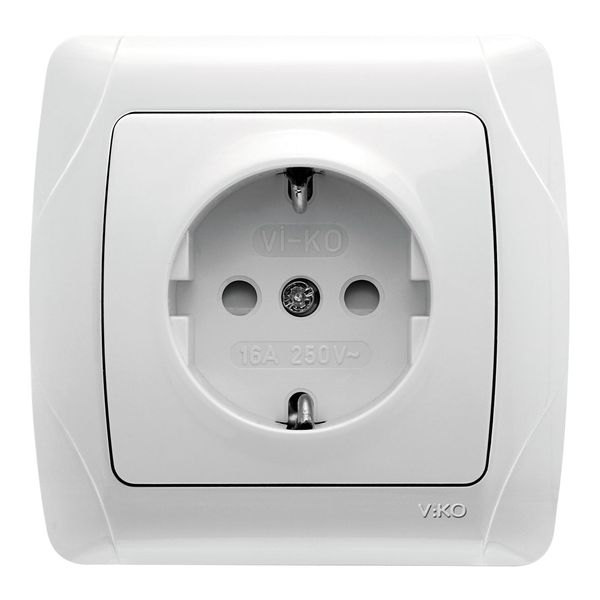 Carmen White (Quick Connection) Child Protected Earthed Socket image 1