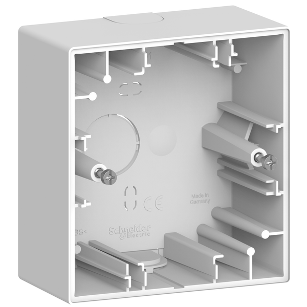 Merten System Design, surface-mounted housing, 1 gangs, lotus white image 4