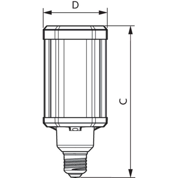 TForce LED HPL ND 38-28W E27 830 image 3