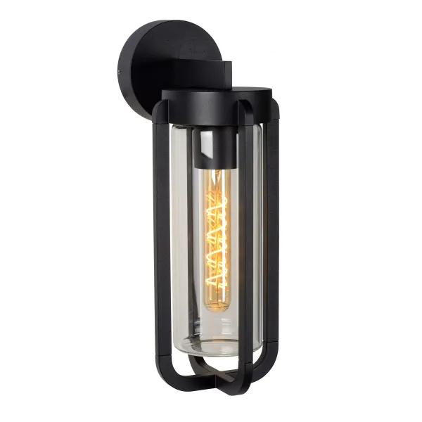 Lucide GARLAND - Wall light Outdoor - 1xE27 - IP44 - Black image 1