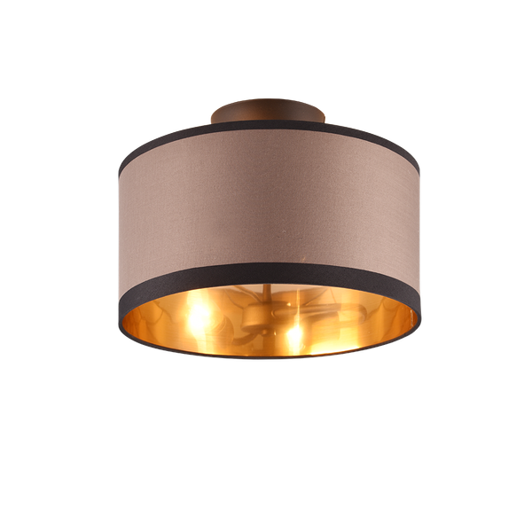 Davos ceiling lamp 30 cm 2xE14 matt black/greige image 1