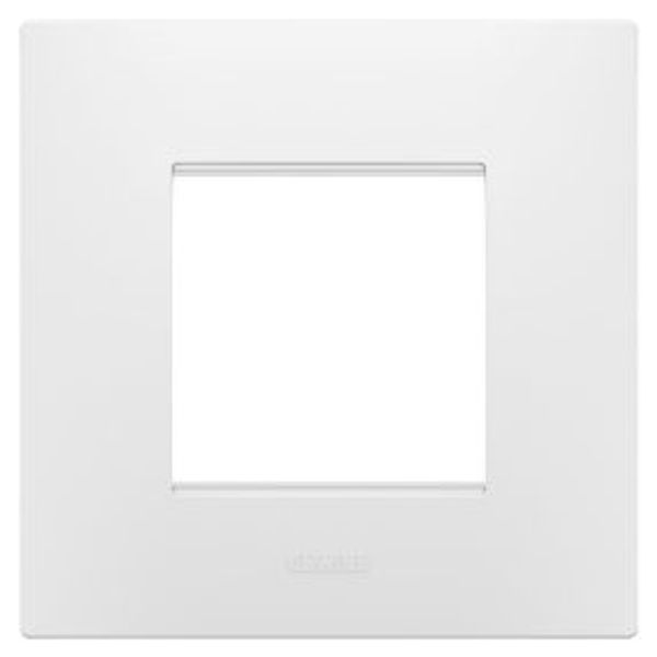 EGO INTERNATIONAL PLATE - IN TECHNOPOLYMER - 2 MODULES - SATIN WHITE - CHORUSMART image 1